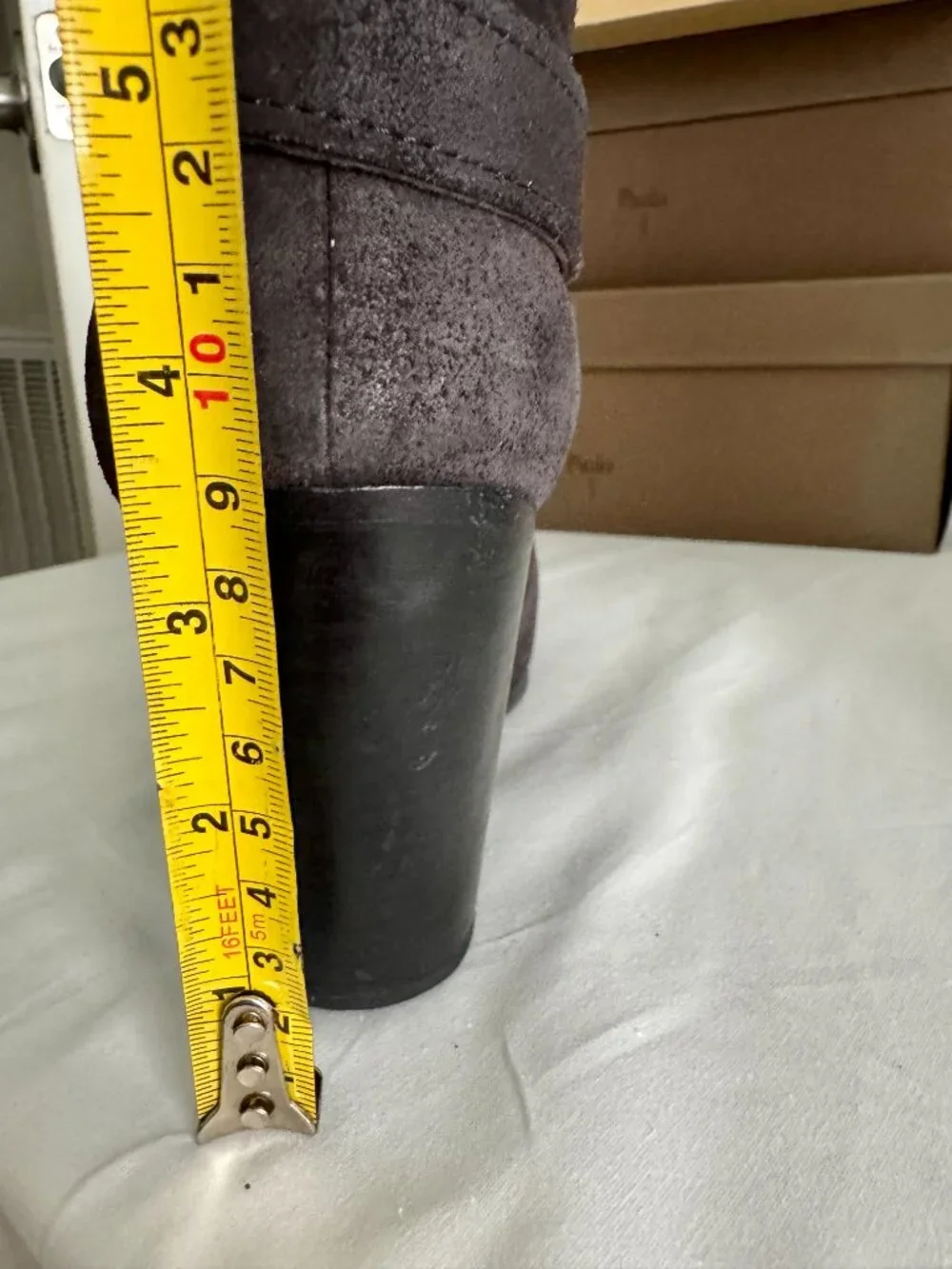 Rag & Bone NY Harrow Boot Asphalt Waxy Gray Leather Ankle Boots Size EU 39.5